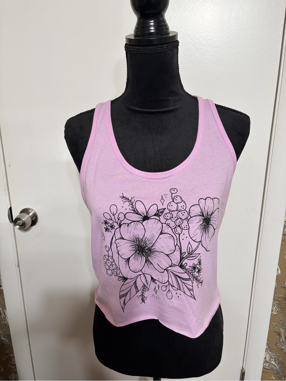 EXCLUSIVE LIMITED EDITION Botanical Racerback Crop Tank Top